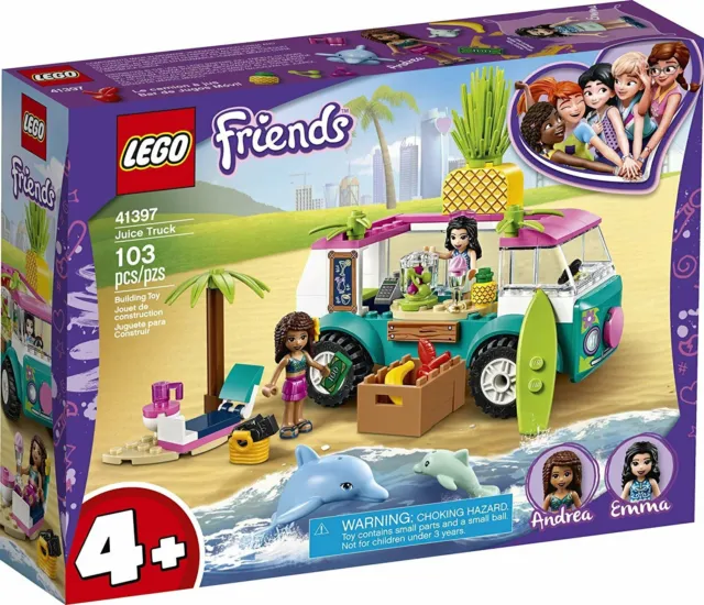 LEGO Friends 41397: Juice Truck Dolphin Emma Andrea Girls From Heartlake City