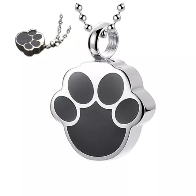 Cremation Jewellery for Ashes Funeral Ash Pendant Silver Pet Urn Necklace Gi-wf