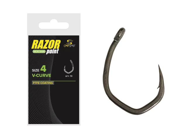 Carp Spirit V-Curve NEW Carp Fishing Hooks *Barbed & Barbless* *ALL SIZES*