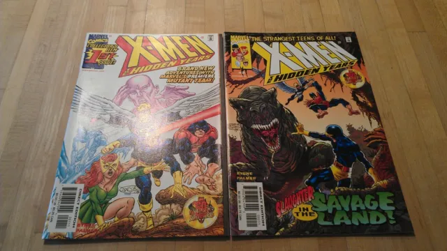 X-men The Hidden Years #1 & 2 1999 John Byrne Marvel Comics