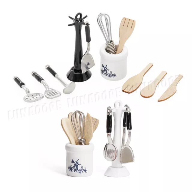 1/12 Miniaturas Utensilios de Cocina Hornear Accesorios para Casa de Muñecas