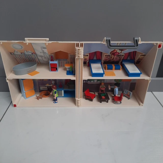 PLAYMOBIL MAISON TRANSPORTABLE 5167 + enfant et chat 5126 EUR 15,00