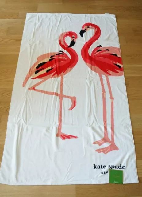 NEW OVERSIZED 40X70 Kate Spade New York Beach Towel Flamingo Pair $ -  PicClick