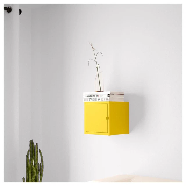 IKEA Lixhult Storage cabinet YELLOW Metal 25 x 25 cm 303.286.66