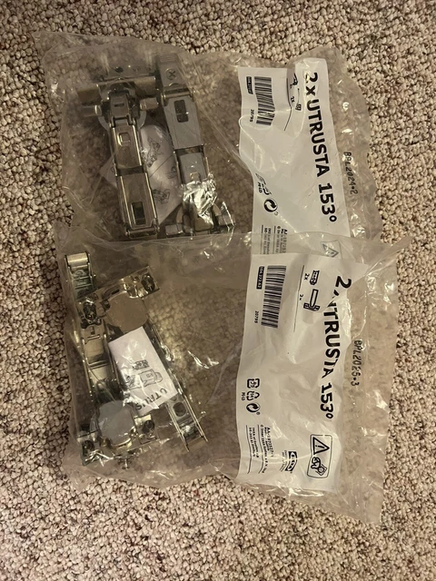 2 Pack IKEA UTRUSTA Door Dampers Hinge 153° Soft Close Cabinet Hinges 104.272.62