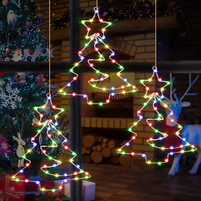 3M 20 LED Ghirlanda Smile Stelle String lights Regalo per bambini Decorazione bambini per camera Party Albero di Natale Capodanno a batteria Emitting Color : Warm white-USB 
