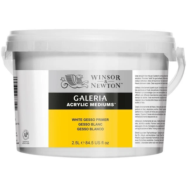 Impresora de yeso blanco acrílico Winsor & Newton Galeria 2,5 litros