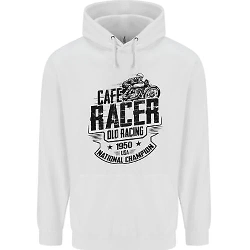 Cafe Racer Old Racing Motorcycle Biker Childrens Kids Hoodie