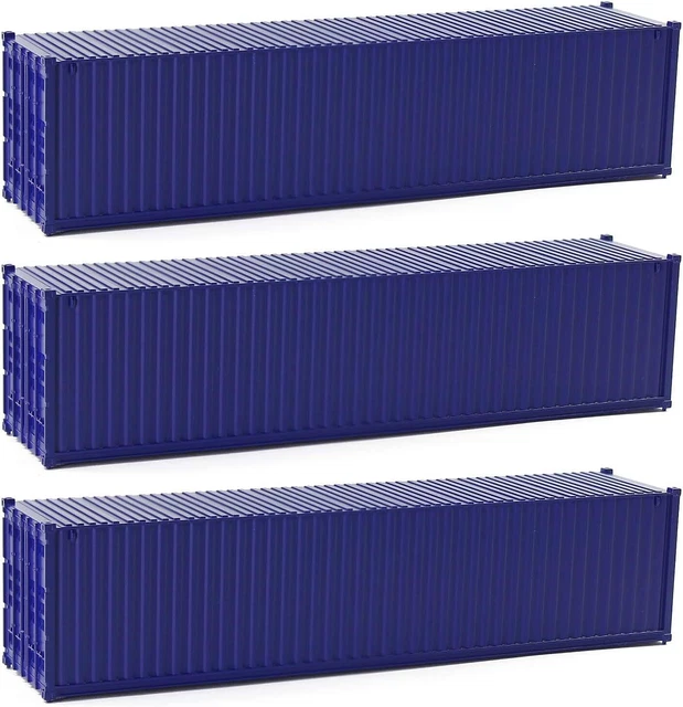 3 pieces 40ft HO gauge container New painting railway model supplies C8740DB