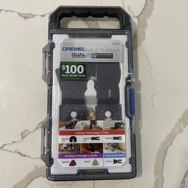 Dremel Multi-Max Oscillating Tool Universal Accessory Set for Wood Metal and Dry