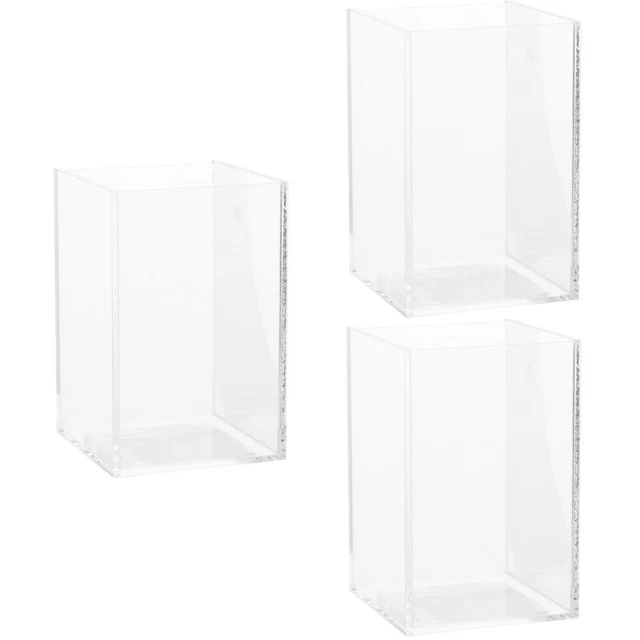 3x Betta Aquarium Betta Tank Desk Fish Tank for Study Room Desktop Office