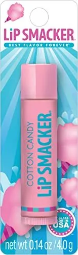 Lip Smacker Flavored Lip Balm, Cotton Candy, Flavored Clear, For Kids Men, Women