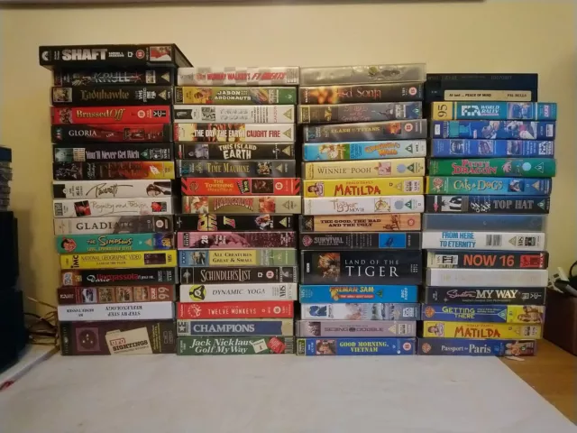 VHS Video Bundle Job Lot of Various Entertainment Classic Titles
