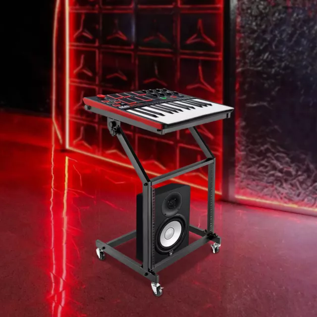 9U/12U/16U Rack Mount Mixer Case Stand Studio Equipment Cart Stage Amp DJ NEW