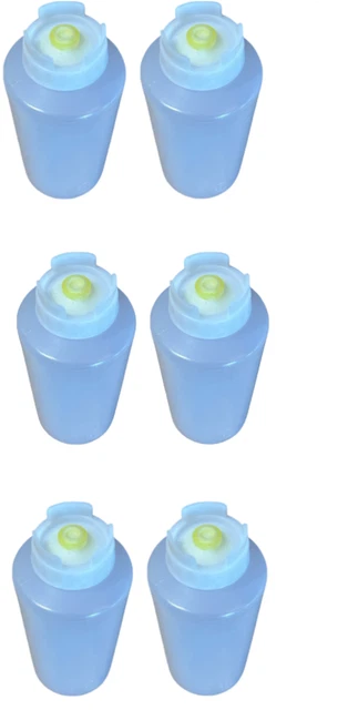 FIFO 32 Ounce Condiment Squeeze Bottles for Food Safety - Case of 6 - Yellow Tip