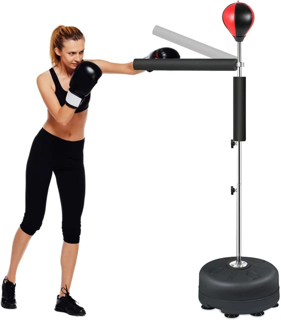 Boxing Spinning Bar, Free Standing Reflex Punching Ball, Height Adjustable Punch