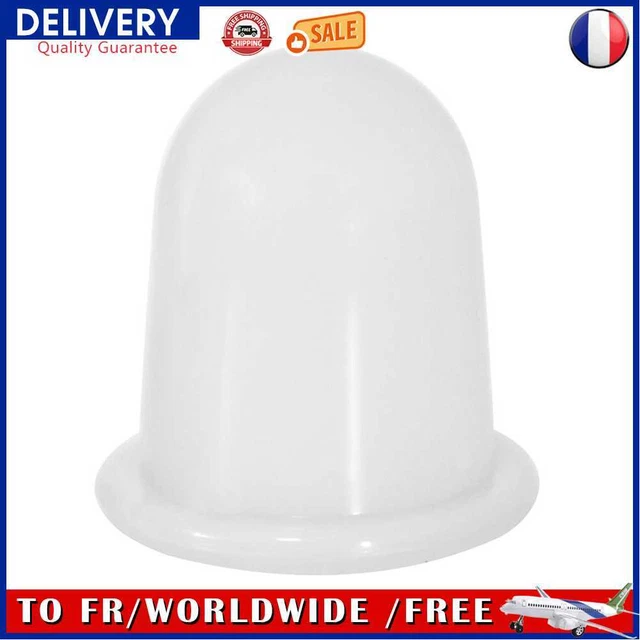Silicone Cupping Therapy Kit Anti-aging Vacuum Cans for Body Care (White)