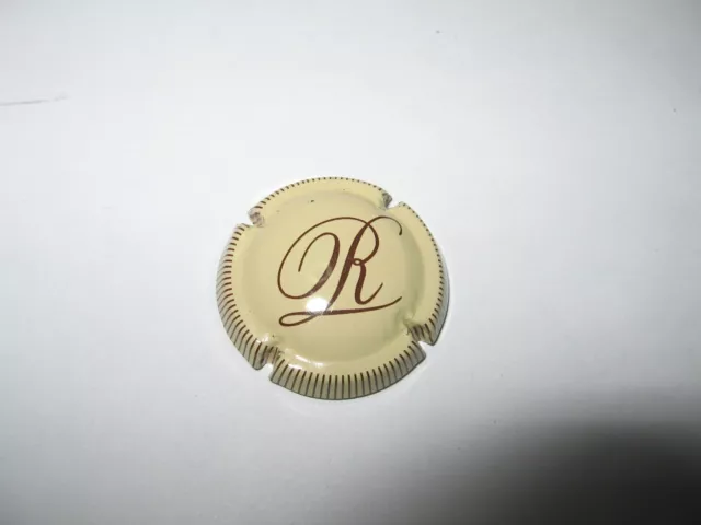 1 capsule de champagne Royer N°6 crème et marron striée