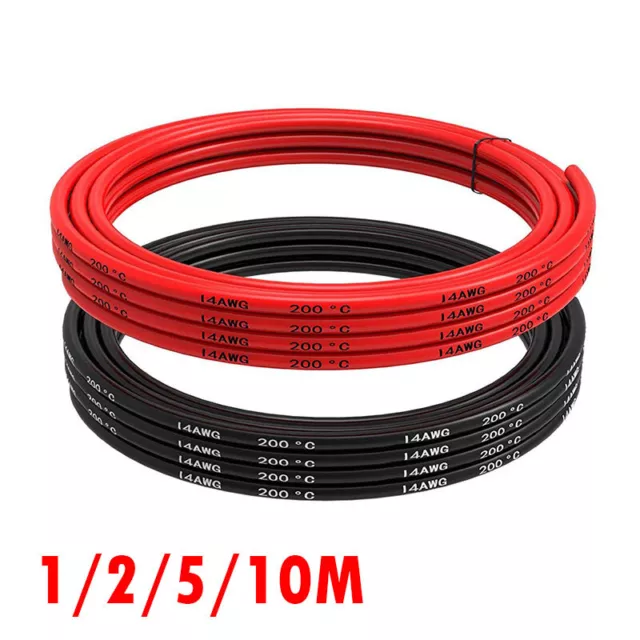 Nice Flexible Silicone Wire Cable Gauge16/12/10/8/6AWG Super Soft 1/2/5/10M uk