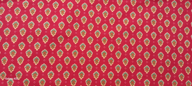 Grand Coupon De Tissu Provençal - Motif Mouche Provençal - Polyester 120x145 Cm - Occasion Proche Du Neuf