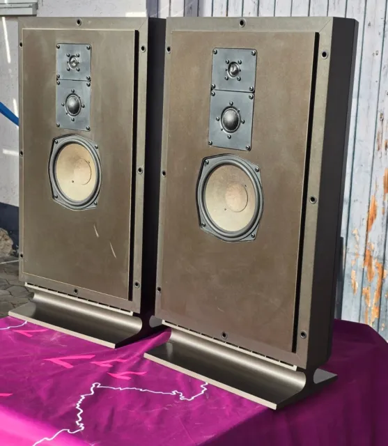 Vintage Grundig 3 Wege High Fidelity FL 10 Speakers