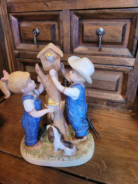 Home Interior Denim Days #8888 "Our Birdhouse " Figurine