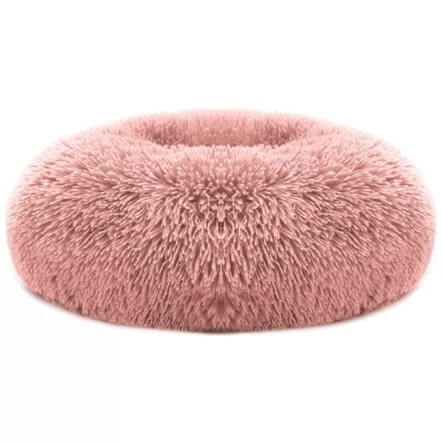 Donut Plush Pet Dog Cat Bed Soft Fluffy Pad Warm Puppy Calming Bed Sleeping Nest 8