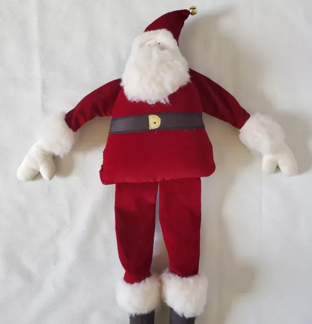 Woof & Poof  Santa Long Dangling Legs 20" Christmas