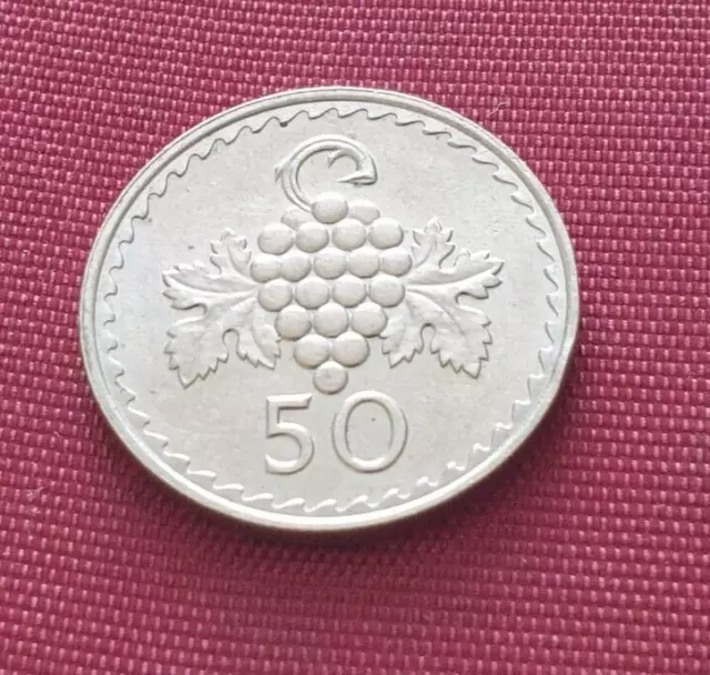 1970 Cyprus 50 Cents   Combine Postage