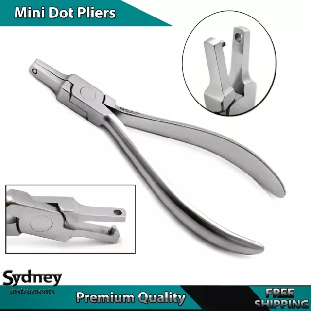 Dental Orthodontic Retainer Mini Dot Dimple Plier Invisable Brace Clear