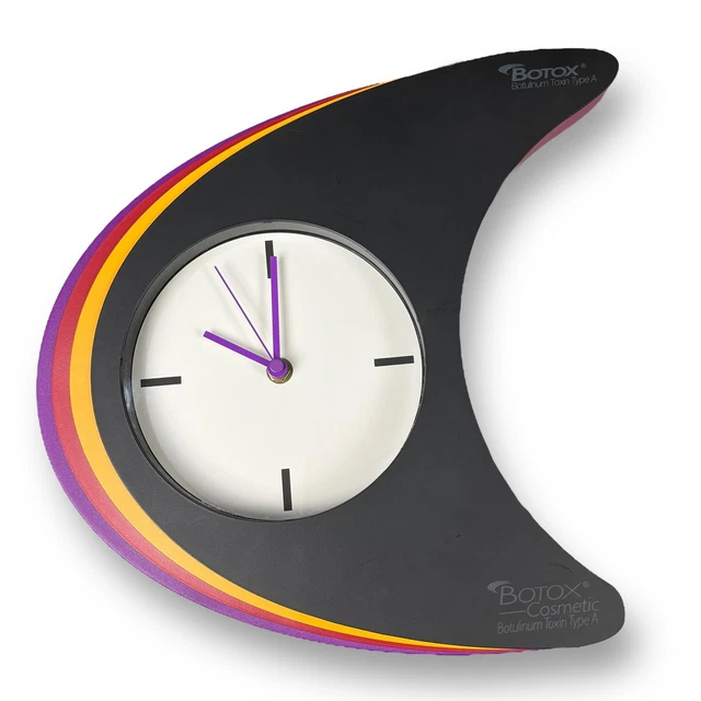 BOTOX LUCITE WALL Clock Medical Promo Pharmaceutical Advertisement Not