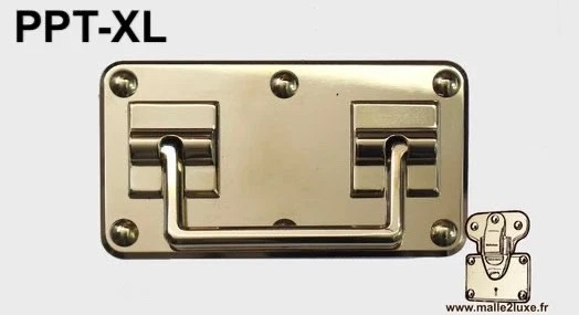 FERMOIR MALLE TRUNK lock Louis Vuitton laiton massif Brass 87 x 41 mm circa 1910 EUR 250,00 - FR