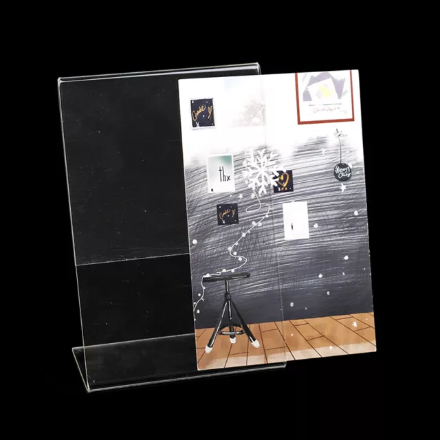 Supporto per display acrilico trasparente A6 scaffale per scrivania display card di alta qualità