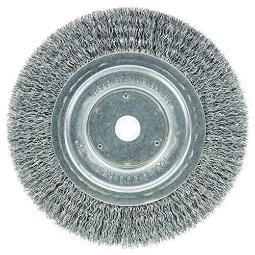Weiler 36203 Wolverine 6" Crimped Wire Wheel.014" Steel Fill Medium Face 5/8"...
