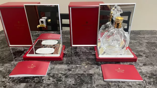 2 Cases + 1 Remy Martin Louis XIII Cognac Baccarat Cristal  Empty Bottle