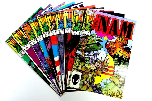 Marvel 'NAM (1986-87) #1 3 5 6 7 8 9 10 11 12 Vietnam War VF to NM Ships FREE