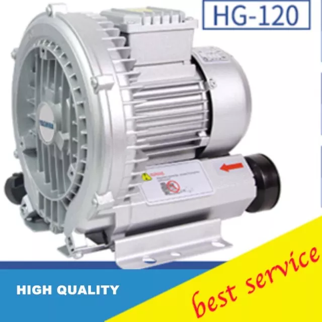 Ring Blower Air Pump Cnc Router Vacuum Pump Blowing Dust Vortex Pump HG-120 220v