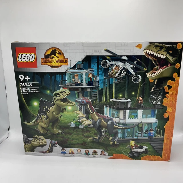 LEGO 76949 JURASSIC World Giganotosaurus & Therizinosaurus Attack New ...