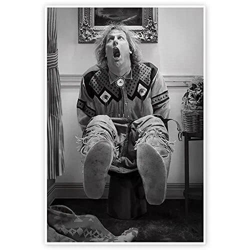 Dumb and Dumber Bathroom Art Funny Movie Posters Black and White Poster Canvas