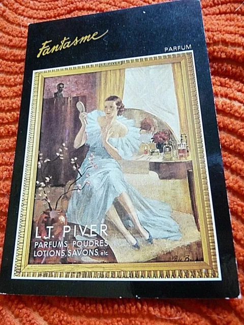 UNE  CARTE POSTALE.  Reproduction D'une affiche (Vers 1920) Parfum L.T. PIVER