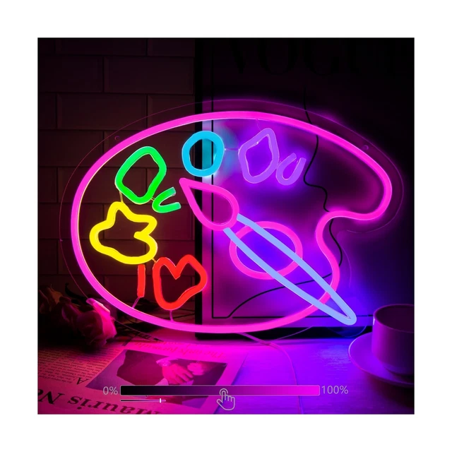 MOODLION PAINT PALETTE Neon Sign For Wall Decor Studio Room Led Lights