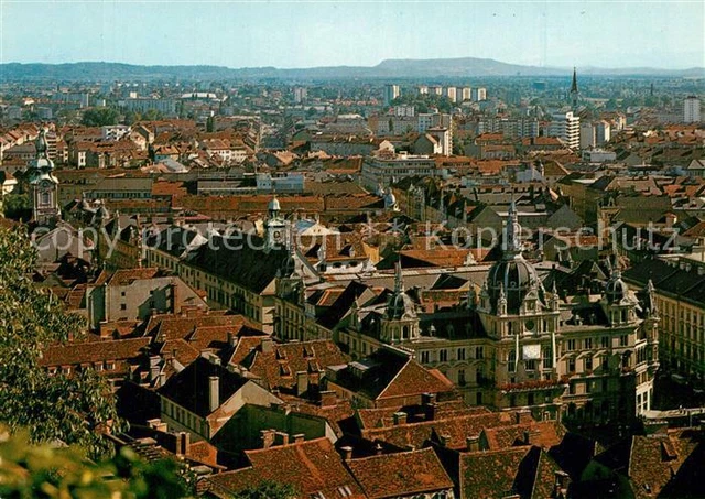 73595733 Graz_Steiermark Blick vom Schlossberg mit Rathaus Graz_Steiermark