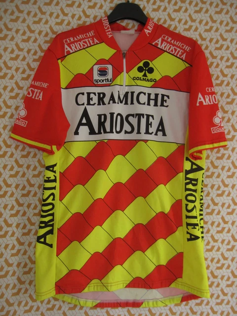 Maillot Cyclisme Vintage Sportful Colnago Mapei 197 - Taille M, Manches Courtes