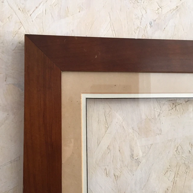 YEEPHAN Cornice quadrata 30x30 in legno di quercia con fronte in perspex, 30x30