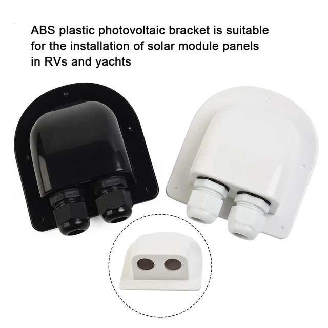 Dual Cable Entry Seal Cover Solar Panel For RV Roof Boat Seal Box Panel Mount