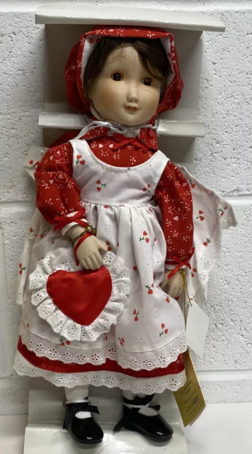 Holly Hobbie Sweet Valentine Gorham Porcelain 16” Doll / Fondest Memories Series 2