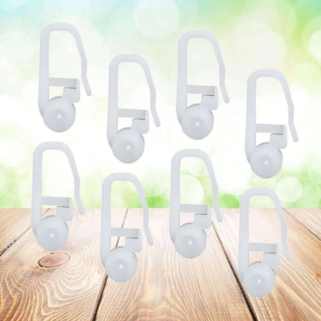 30 pezzi ganci per tende binario per tende puleggia nano ruota tende per porte del bagno rullo scorrevole accessori hardware per aste per tende domestiche