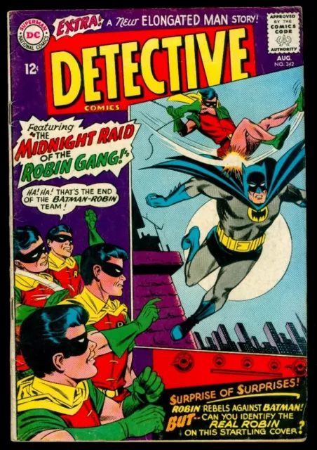 DC Comics DETECTIVE Comics #342 BATMAN & Robin VG/FN 5.0