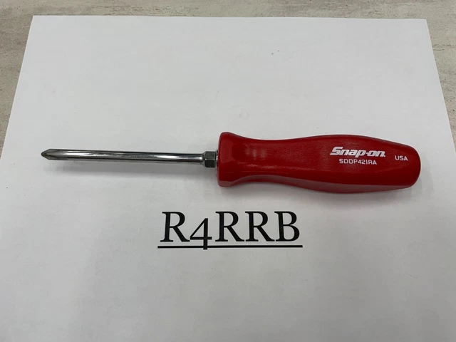 Snap-on SDDP63IRAR Red Hard Handle #3 Phillips Screwdriver – USA Made, Single P3 Driver