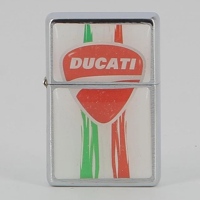 Accendino In Metallo Ducati Bianco - GARANZIA ITALIA UNICA